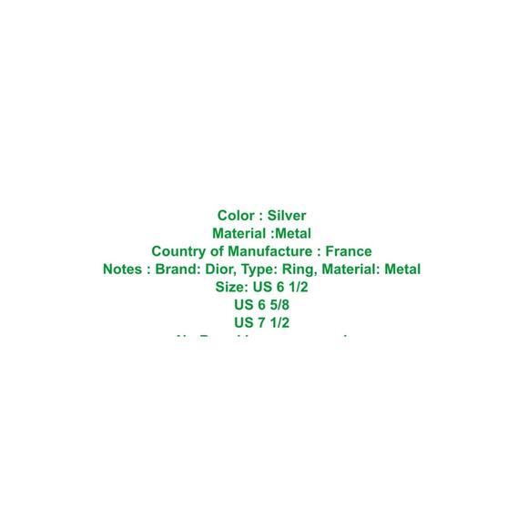 DIOR RING Trotter BLUE and silver size: U.S. 6 1/2 (6.5) Excellent!!! - Picture 10 of 11